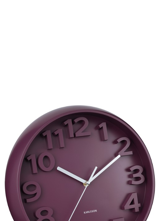 Karlsson Elevated Classic Numbers wandklok  - detail 4 beige