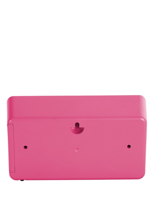 Karlsson Funky flip tafel- en wandklok - achterkant roze
