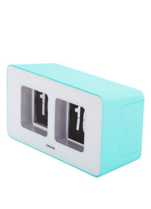 Karlsson Funky flip tafel- en wandklok - detail 3 blauw