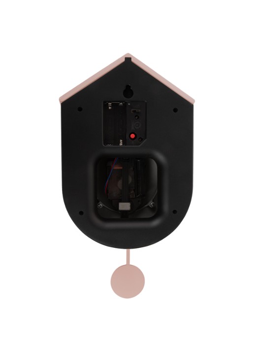 Karlsson Grato Cuckoo wandklok - achterkant 3 roze
