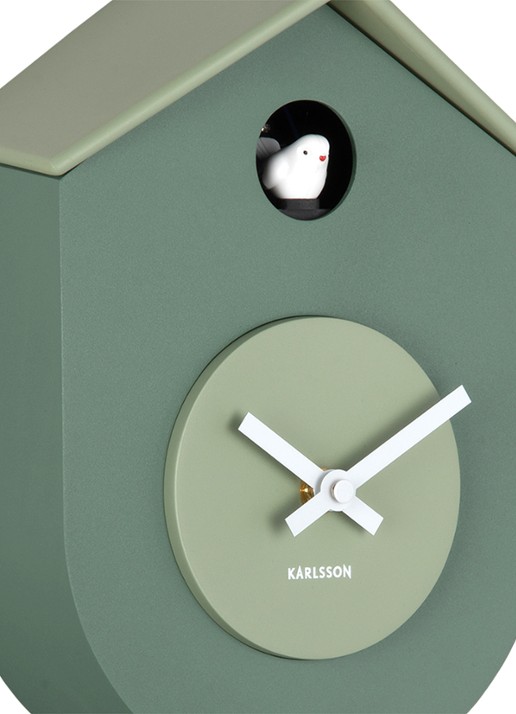 Karlsson Grato Cuckoo wandklok - detail 5 groen