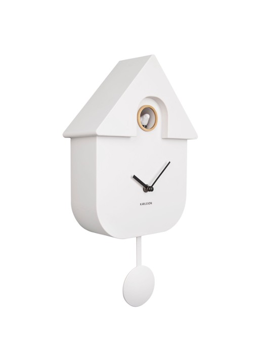 Karlsson Modern Cuckoo klok - detail 2 wit