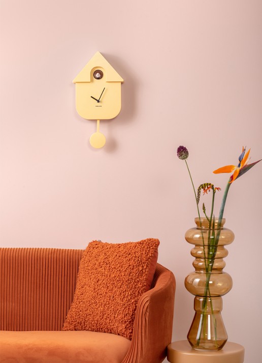Karlsson Modern Cuckoo klok - detail 6 geel