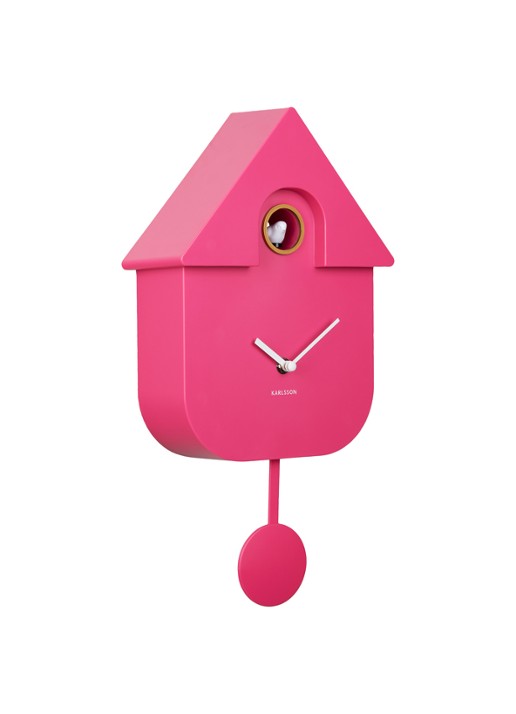 Karlsson Modern Cuckoo klok - detail 4 roze
