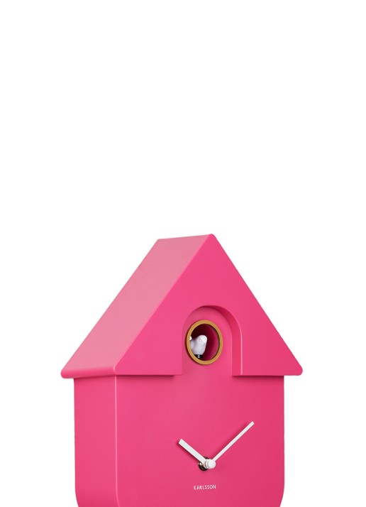 Karlsson Modern Cuckoo klok - detail 5 roze
