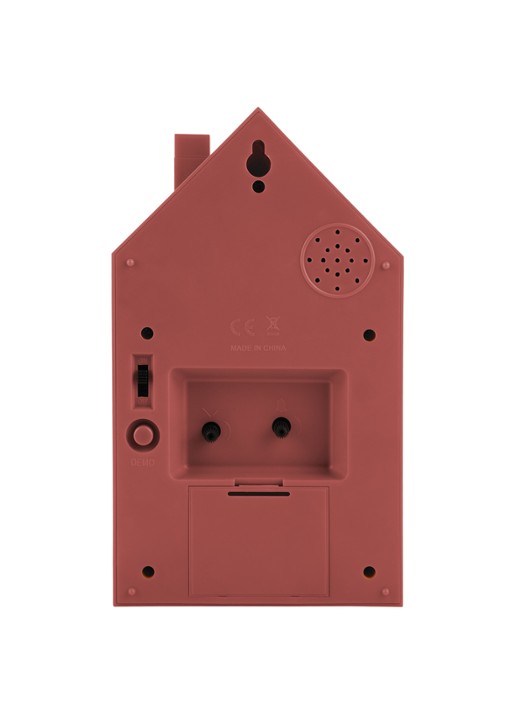 Karlsson Modern Cuckoo wekker - achterkant 3 roodbruin