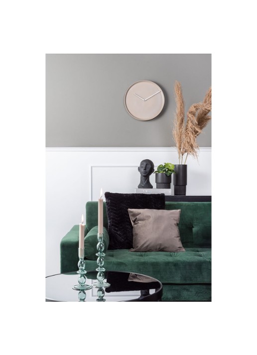 Karlsson Plate wandklok  - voorkant 2 taupe