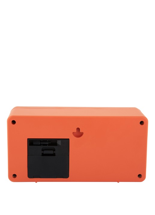 Karlsson Retro flip tafel- en wandklok - achterkant 3 orange
