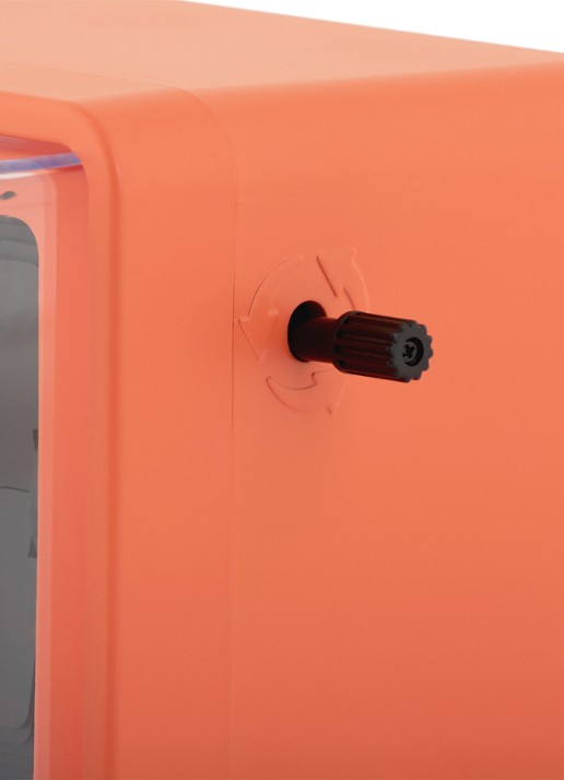 Karlsson Retro flip tafel- en wandklok - detail 4 orange