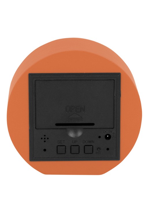 Karlsson Spry LED wekker - achterkant orange