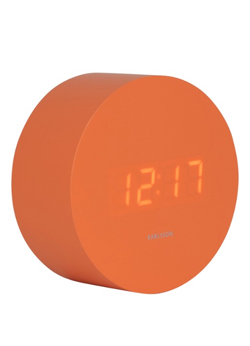 Karlsson Spry LED wekker - voorkant 3 orange