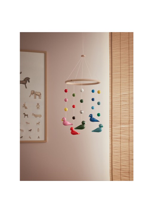 Kay Bojesen Babies muziekmobiel 47 cm - voorkant 2 lichtbruin