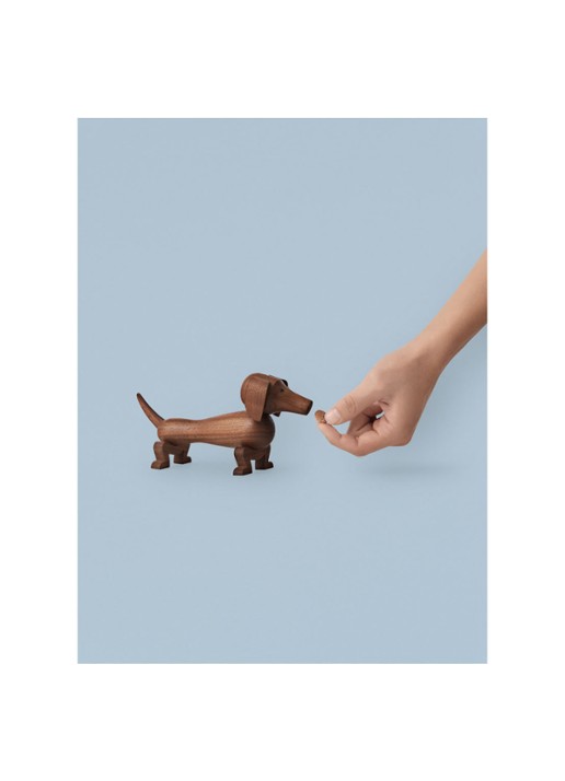 Kay Bojesen Dog ornament 10,5 cm - detail 4 hazelnootbruin