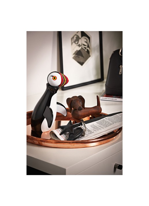 Kay Bojesen Dog ornament 10,5 cm - voorkant 2 hazelnootbruin