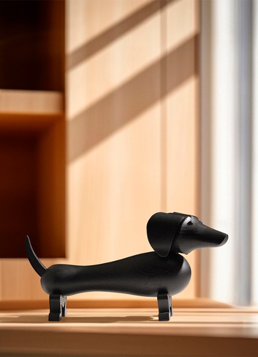 Kay Bojesen Dog Small ornament 11 cm - voorkant 4 zwart