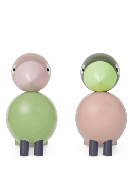Kay Bojesen Lovebirds ornament 9 cm - detail groen