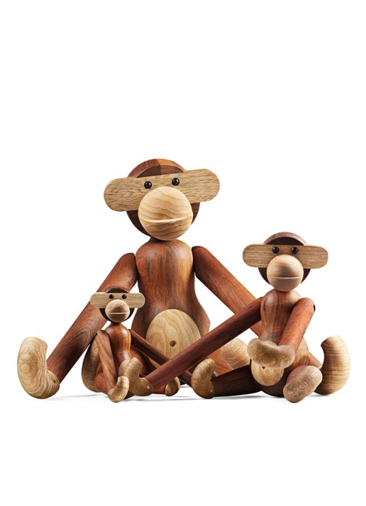 Kay Bojesen Monkey M ornament 28 cm - detail 4 bruin