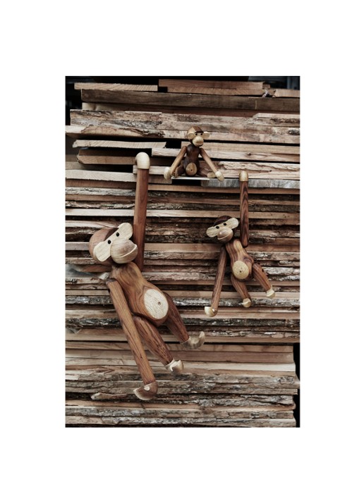 Kay Bojesen Monkey M ornament 28 cm - voorkant 6 bruin