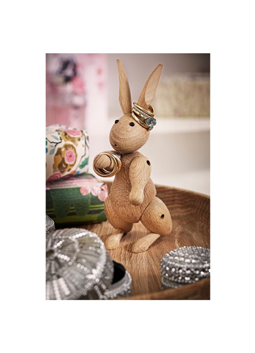Kay Bojesen Rabbit ornament 16 cm - voorkant 2 lichtbruin