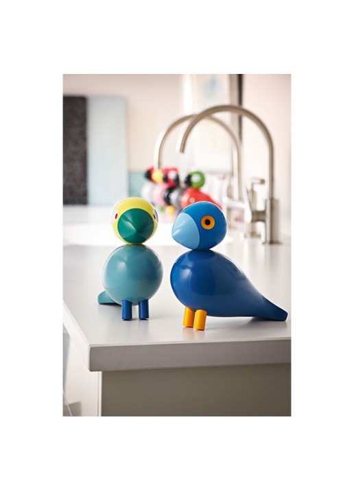 Kay Bojesen Song bird ornament 15 cm - detail 4 donkerblauw