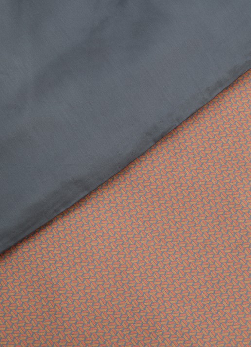 Kayori Myoko dekbedovertrekset van katoensatijn 200TC - inclusief kussenslopen - detail 3 roodbruin