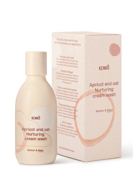 Kenkô Apricot and Oat Nurturing cream wash - baby douchegel