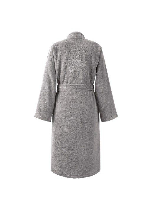 KENZO Astral badjas met logo- en backprint - achterkant 5 grijs