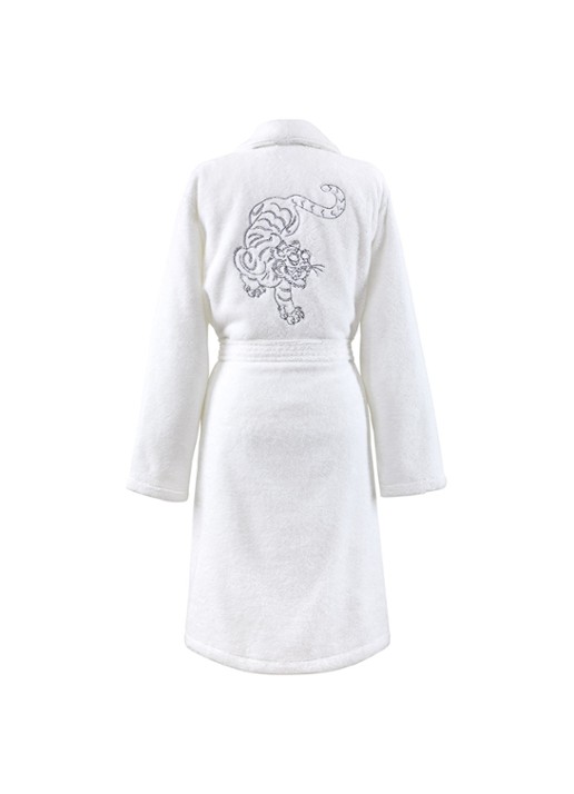 KENZO Astral badjas met logo- en backprint - achterkant 3 wit