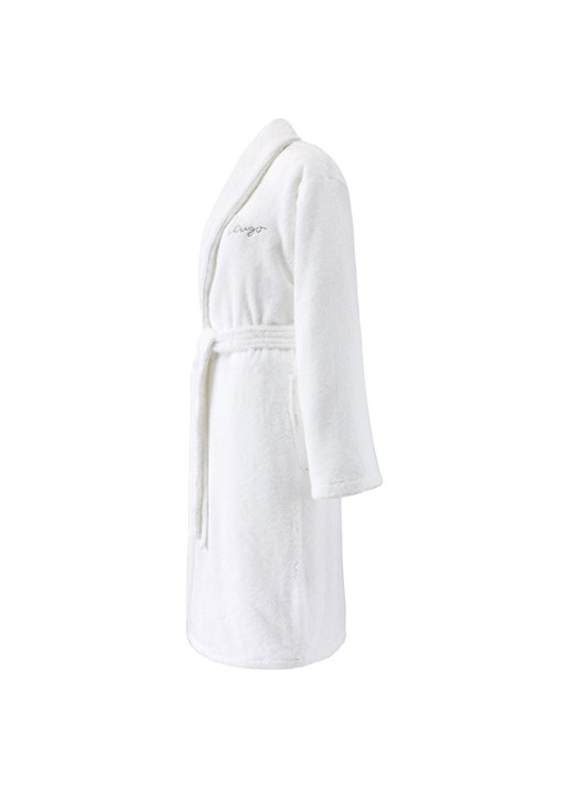KENZO Astral badjas met logo- en backprint - voorkant 2 wit