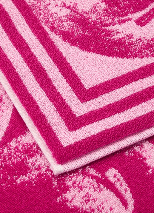 KENZO K Apple strandlaken - 500 gr/m² - 90 x 160 cm - achterkant roze
