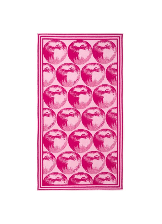 KENZO K Apple strandlaken - 500 gr/m² - 90 x 160 cm - voorkant 2 roze