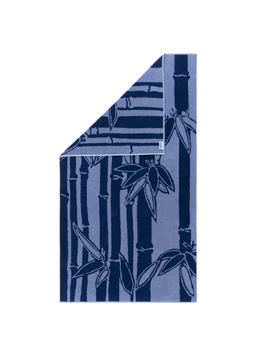 KENZO K Bamboo strandlaken - 90 x 160 cm - detail blauw