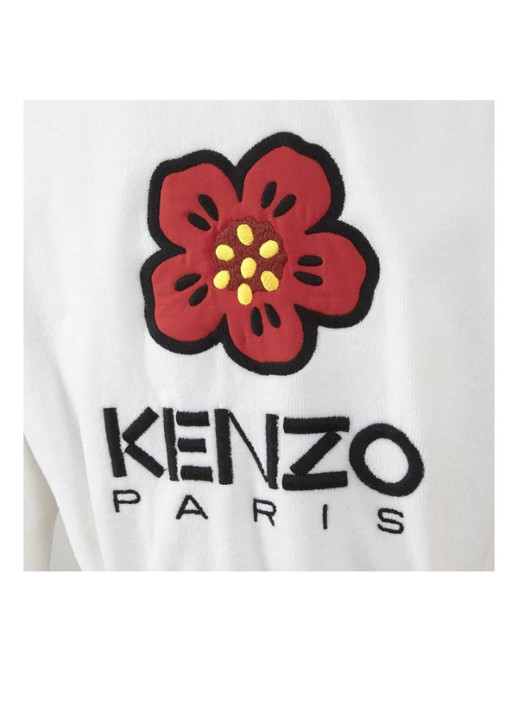 KENZO K Boke badjas van  katoen - unisex - detail 6 wit