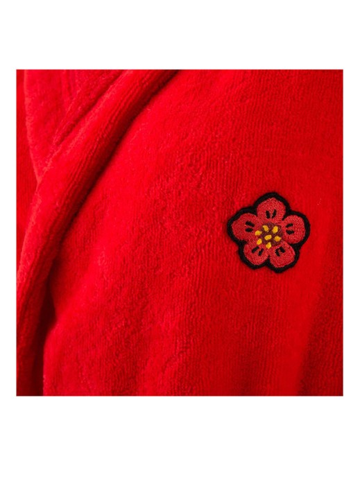 KENZO K Boke badjas van  katoen - unisex - detail 4 rood