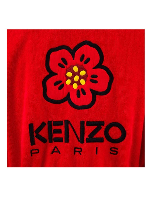 KENZO K Boke badjas van  katoen - unisex - detail 5 rood