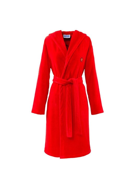KENZO K Boke badjas van  katoen - unisex - voorkant rood