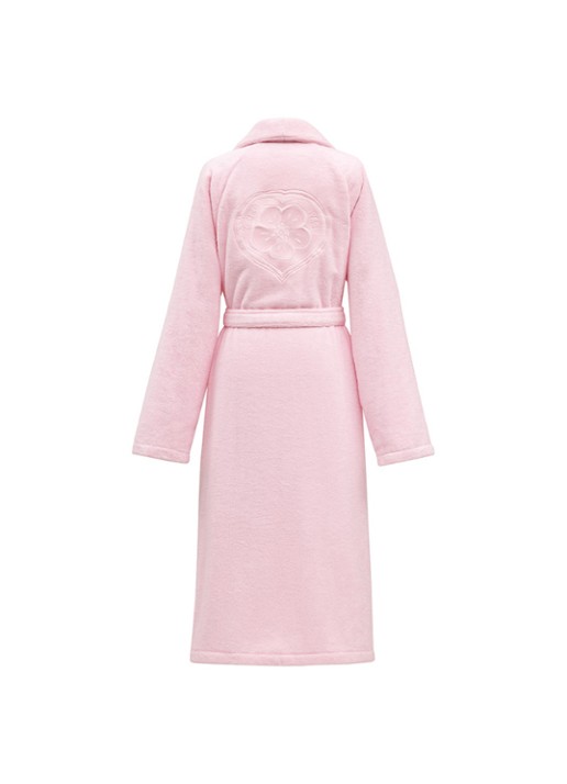 KENZO K Bokeheart badjas met logoborduring - achterkant 3 rose
