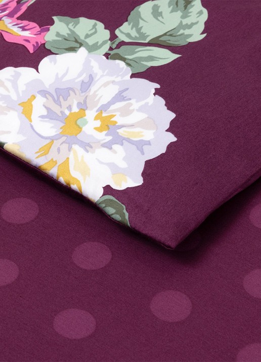 KENZO K Bouquet dekbedovertrek - exclusief kussenslopen - detail 3 aubergine