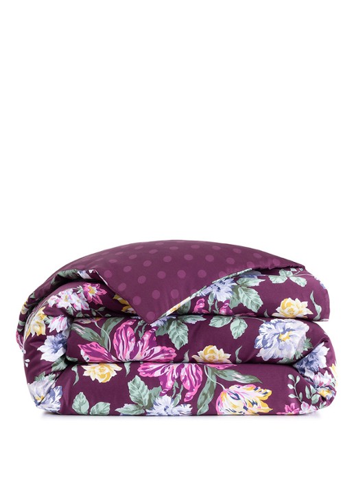 KENZO K Bouquet dekbedovertrek - exclusief kussenslopen - voorkant 2 aubergine
