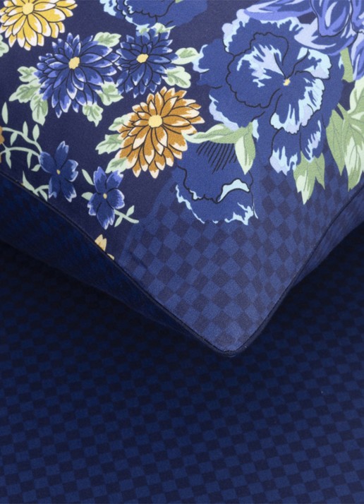 KENZO K Dahlia kussensloop - detail 7 blauw