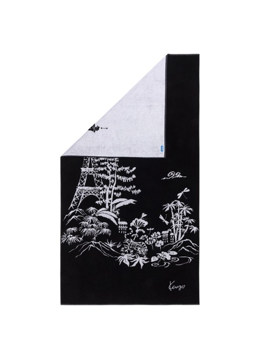 KENZO K Estampe strandlaken - 90 x 160 cm - detail 3 zwart