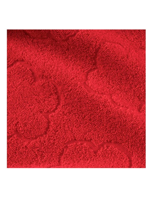 KENZO K Hanadot badlaken 90 x 150 cm - voorkant 2 koraalrood