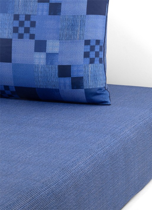 KENZO K Indigo hoeslaken 120TC, hoekhoogte 35 cm