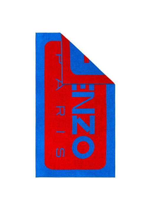 KENZO K Label strandlaken - 500gr/m2 - 90 x 160 cm  - detail 3 rood