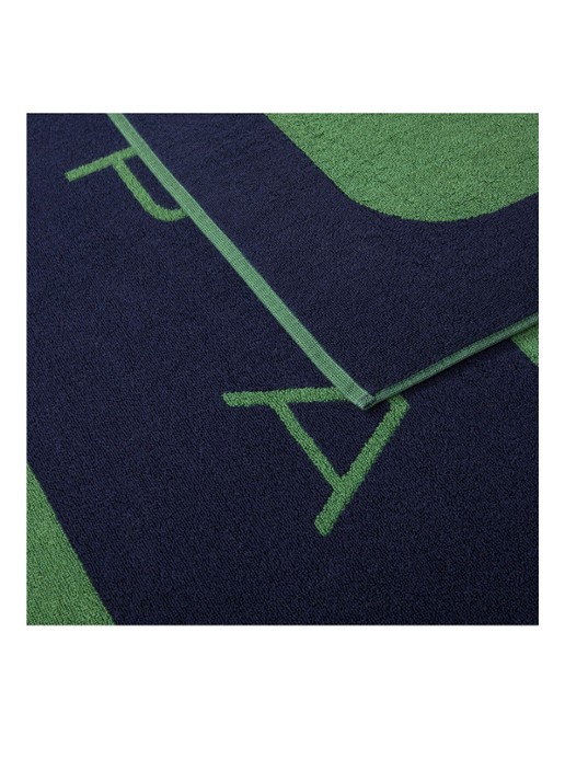 KENZO K Label strandlaken - 500gr/m2 - 90 x 160 cm  - achterkant 3 groen