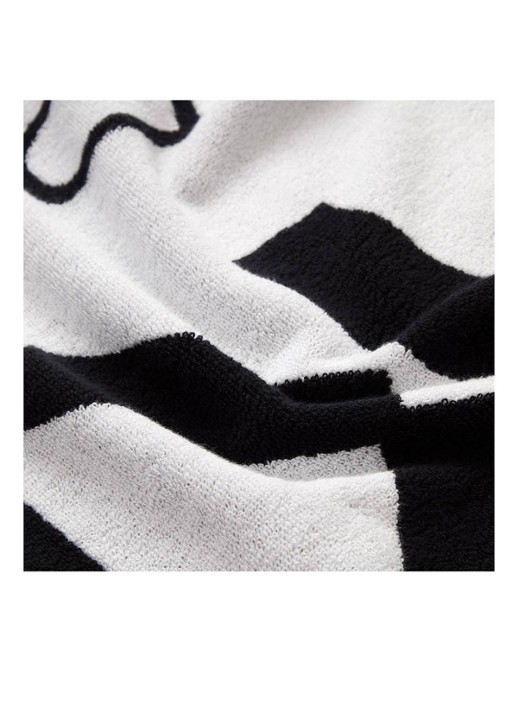 KENZO K Label strandlaken - 500gr/m2 - 90 x 160 cm  - achterkant zwart