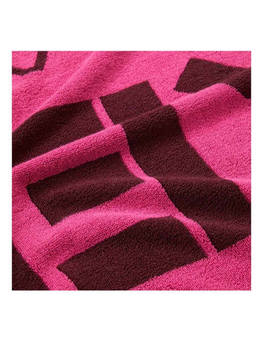 KENZO K Label strandlaken - 500gr/m2 - 90 x 160 cm  - achterkant 5 roze