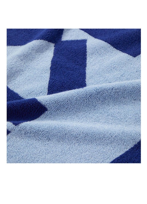 KENZO K Label strandlaken - 500gr/m2 - 90 x 160 cm  - achterkant 5 kobaltblauw