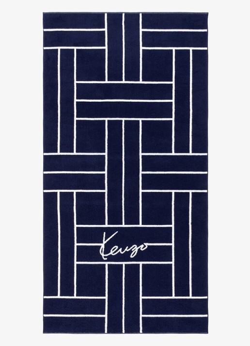 KENZO K Tatami strandlaken 90 x 170 cm - voorkant 2 donkerblauw