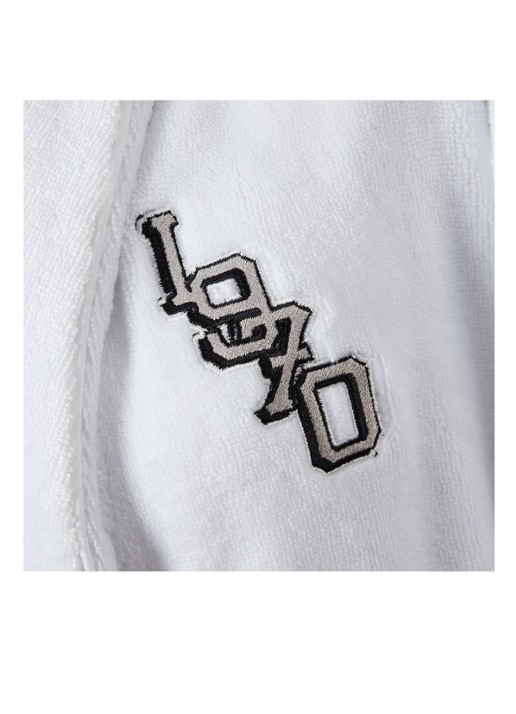 KENZO K Vtiger badjas van  katoen met logoprint - detail 8 wit